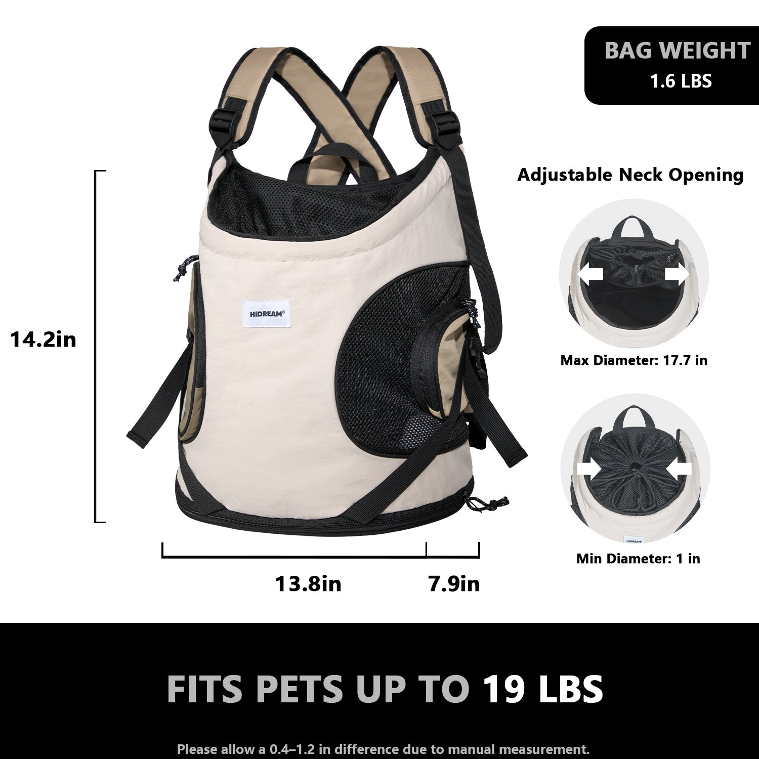 Front-Facing Pet Carrier Backpack