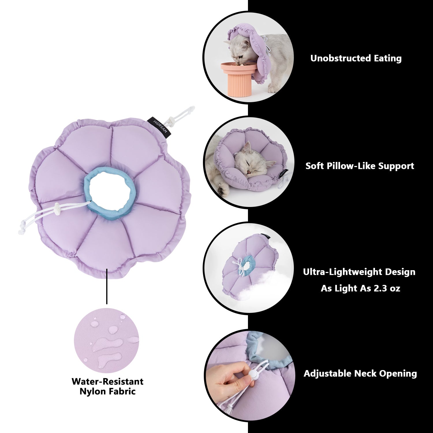 Enhanced Flower Pet Recovery Collar