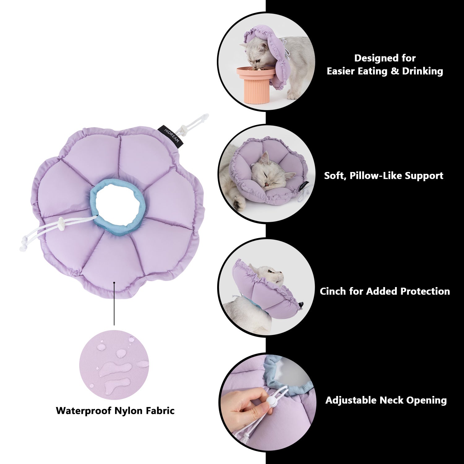 Enhanced Flower Pet Recovery Collar
