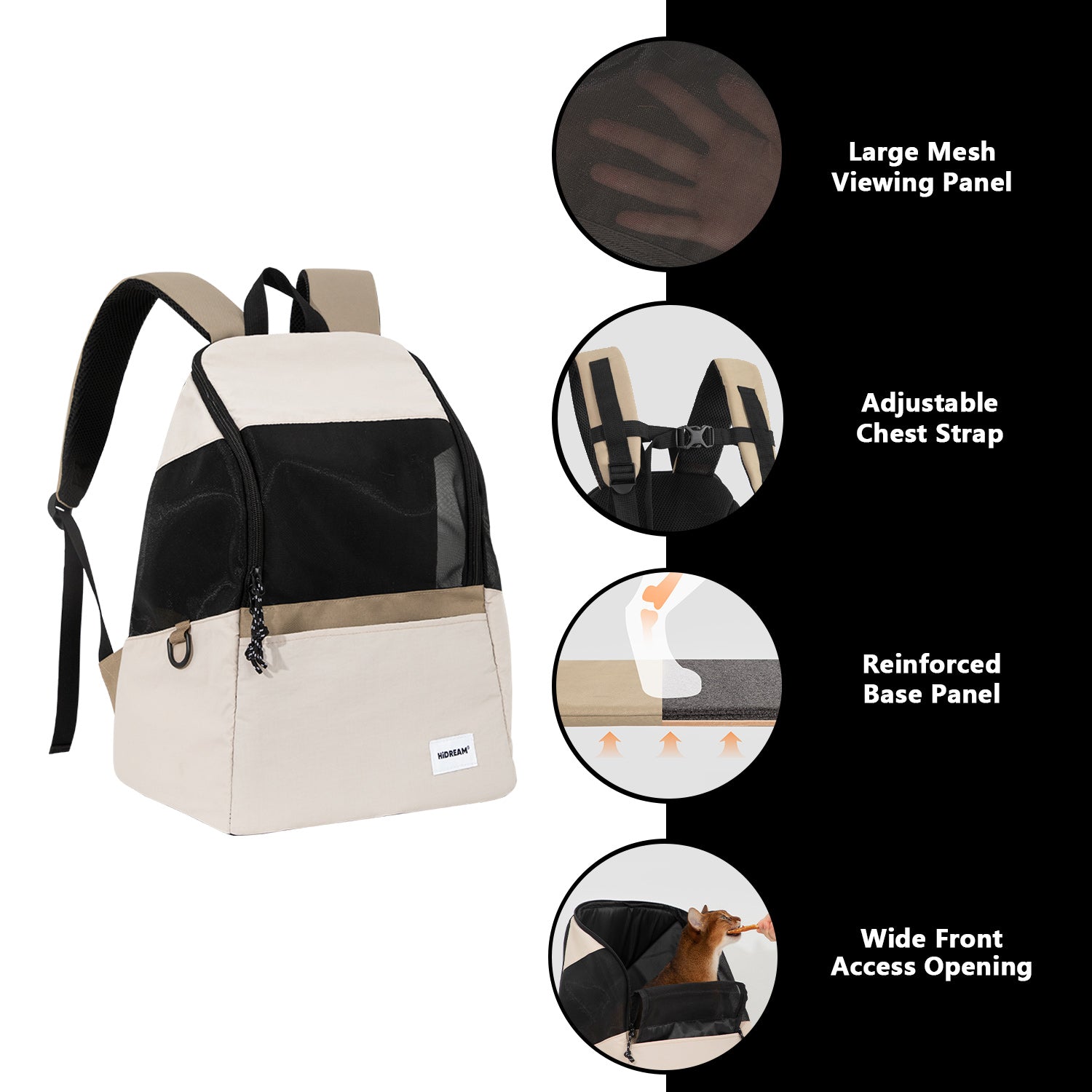 Lightweight Pet Carrier Backpack - Key Features | HiDREAM Pets