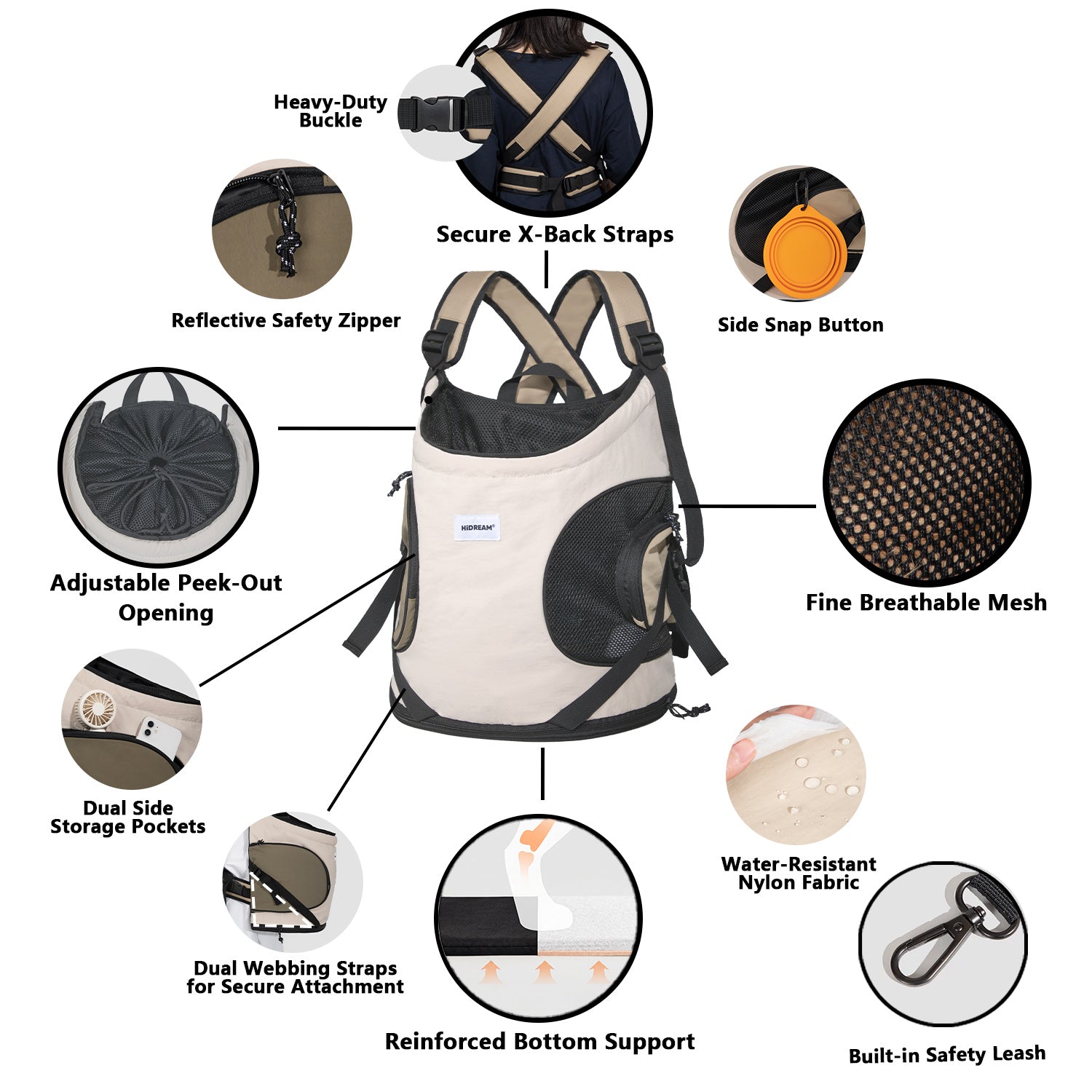 Front-Facing Pet Carrier Backpack