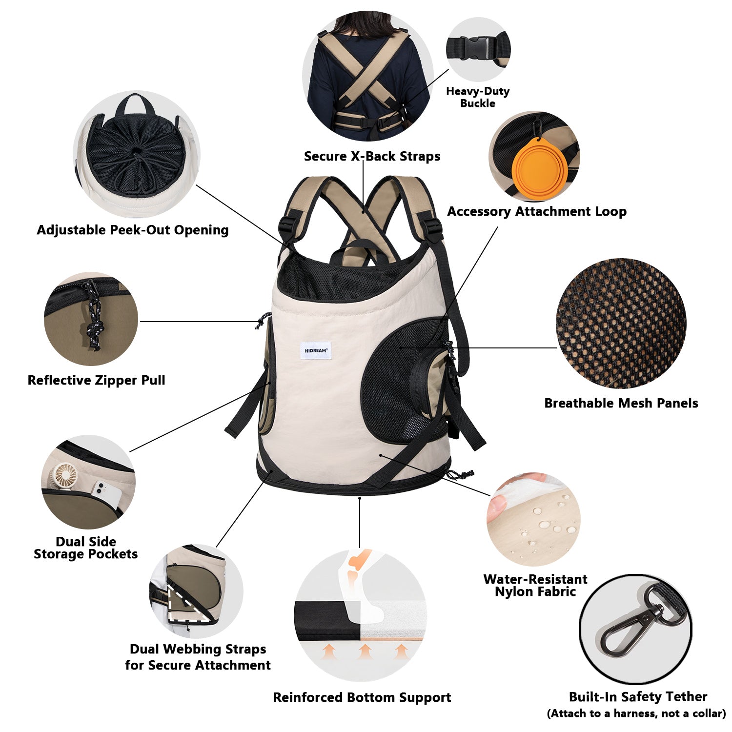 Front-Facing Pet Carrier Backpack