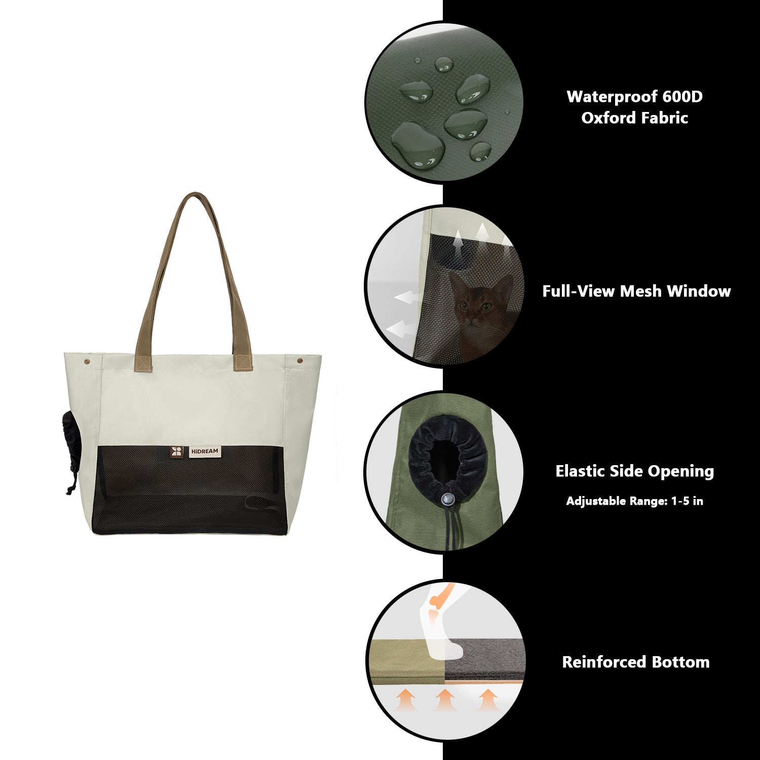 Color-Block Pet Carrier Sling Bag