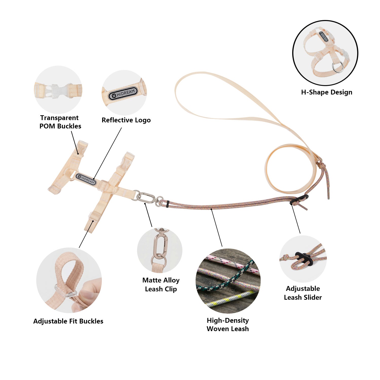 Freedom H-Style Cat Harness & Leash Set