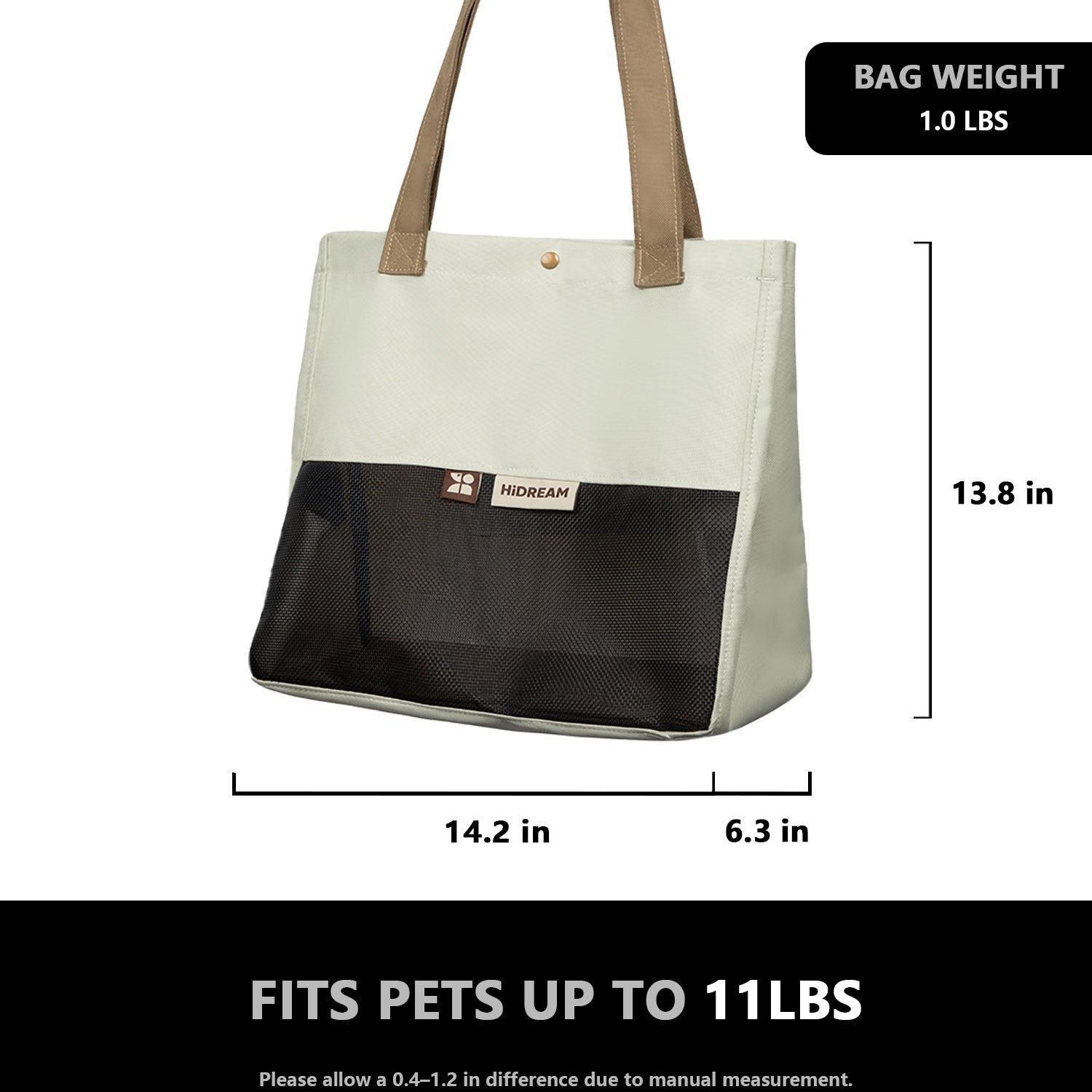 Color-Block Pet Carrier Sling Bag