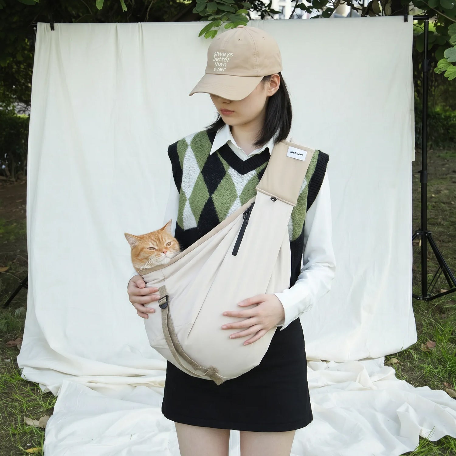 Adjustable Pet Carrier Sling Bag
