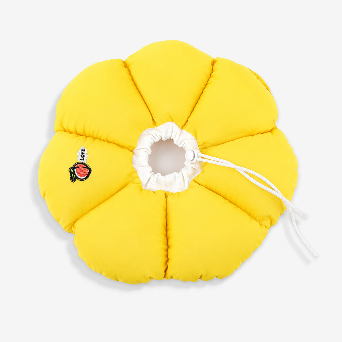 Yellow flower cone for cats and small dogs