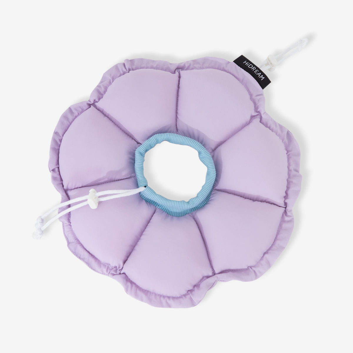 Purple pet recovery collar with a soft padded 2-in-1 adjustable design